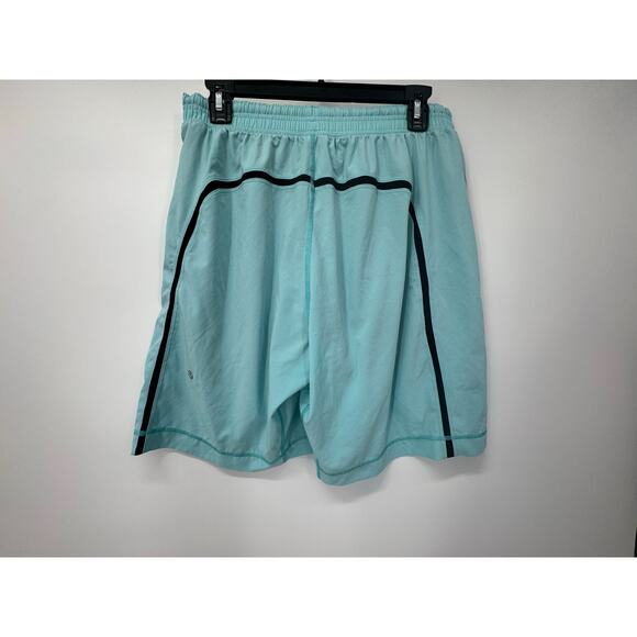 Lululemon Pace Breaker Lined Activewear 9" Inseam Shorts Ocean Blue Mens Size L - Picture 2 of 7